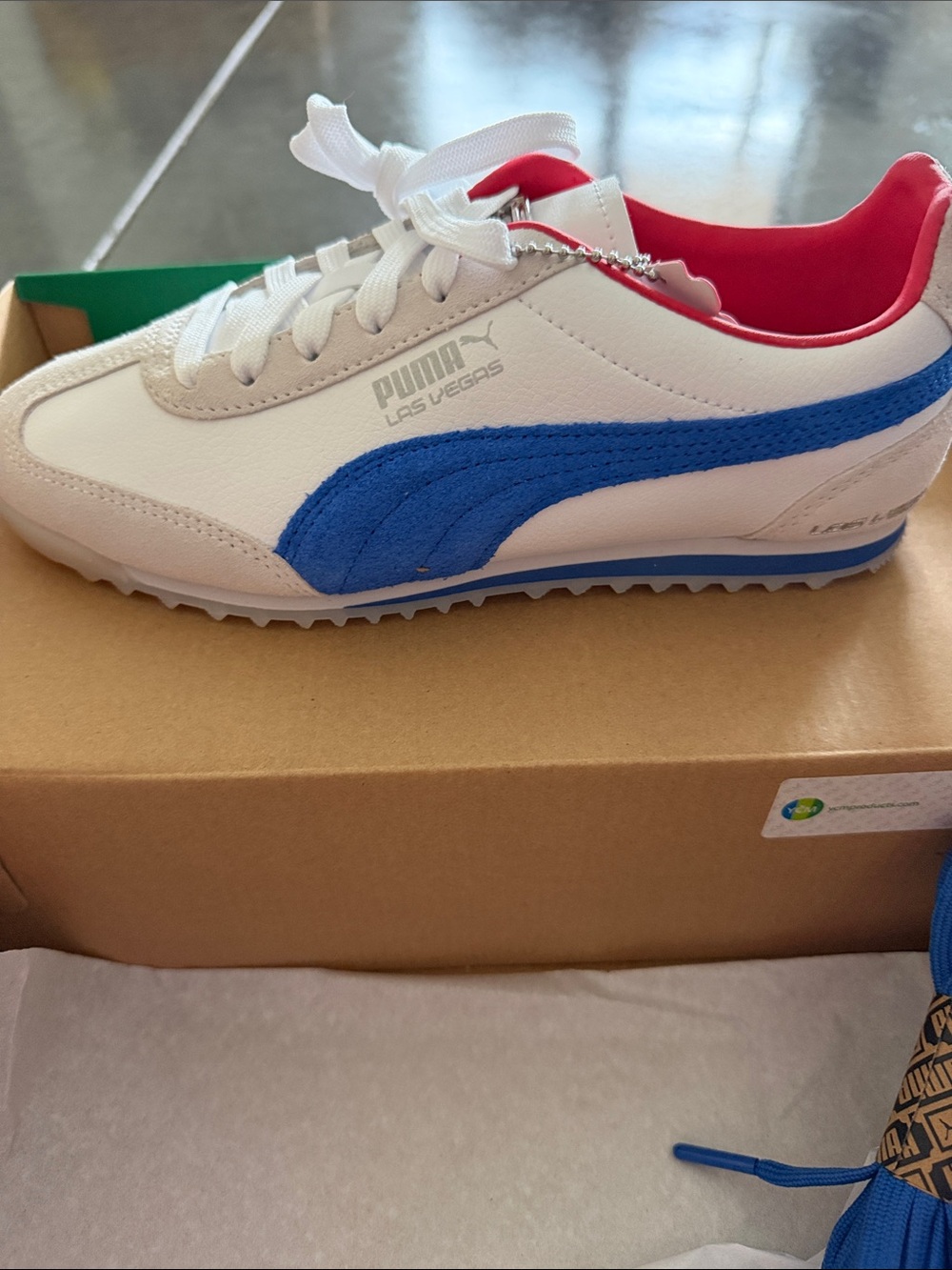 PUMA Arizona Club Flagship Wns Sneakers White Blue Red Women’s 6.5